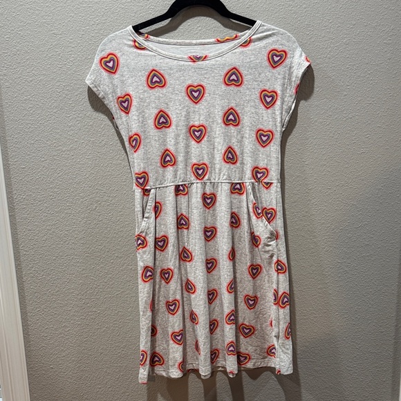 Epic Threads Other - ❤️ Epic Threads Heart Patterned Kids Dress – Gray & Red – SZ XL ❤️